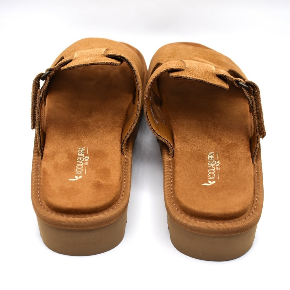 Koolaburra by UGG Womens Tizz Suede Platform Slides Chestnut Size 7 NEW 1167751 - Picture 9 of 11
